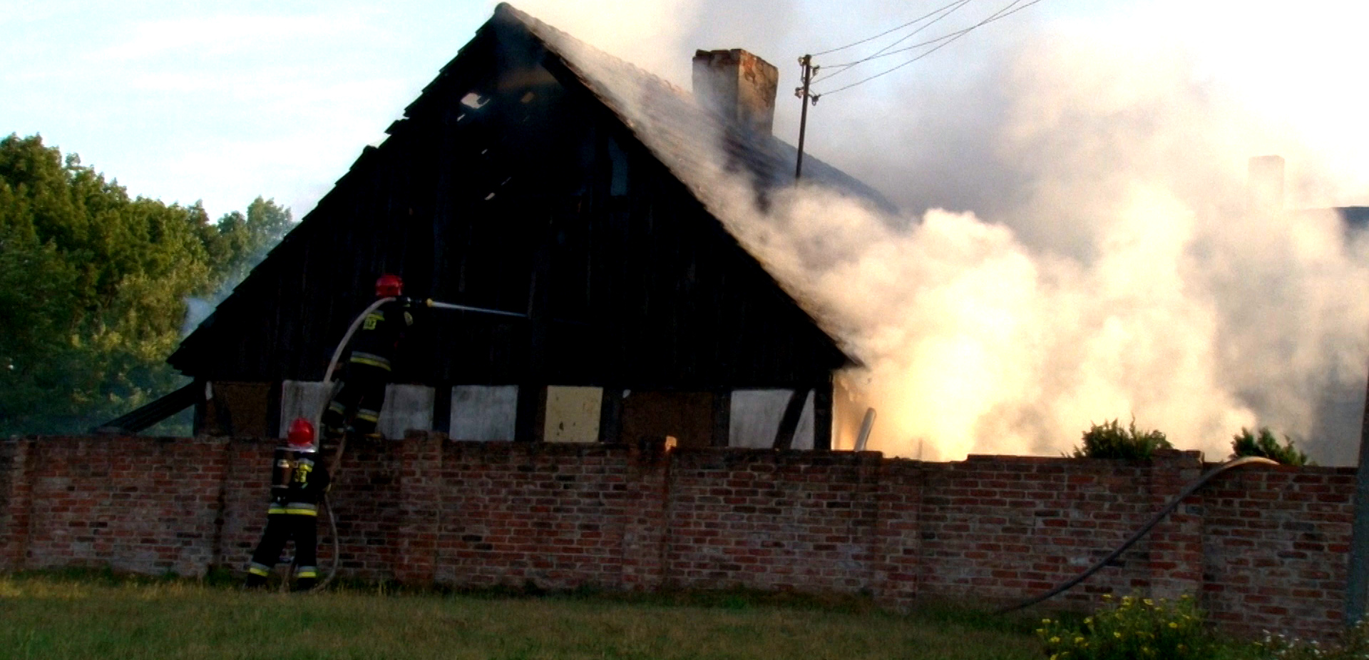 Pożar w Bruskowie