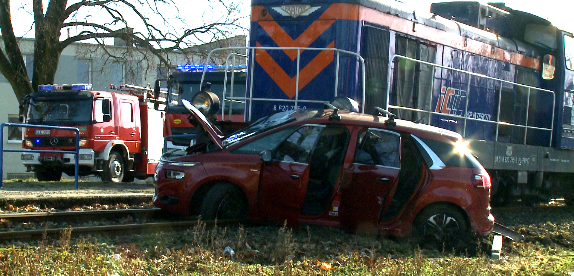 Kolizja na torach